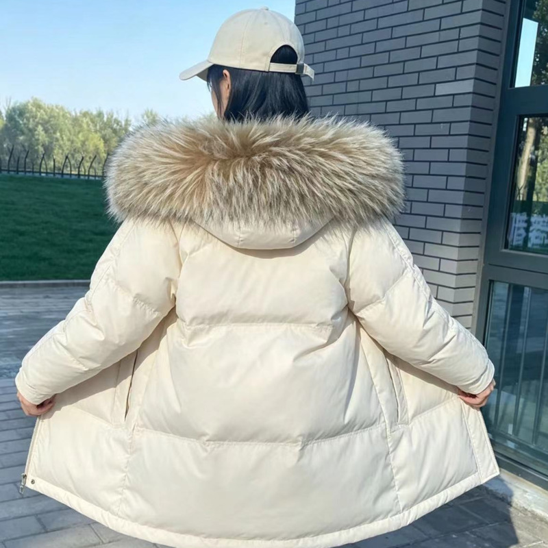 Winter Clothing Pk - 여성용 라쿤털 칼라, 진짜 털 칼라,