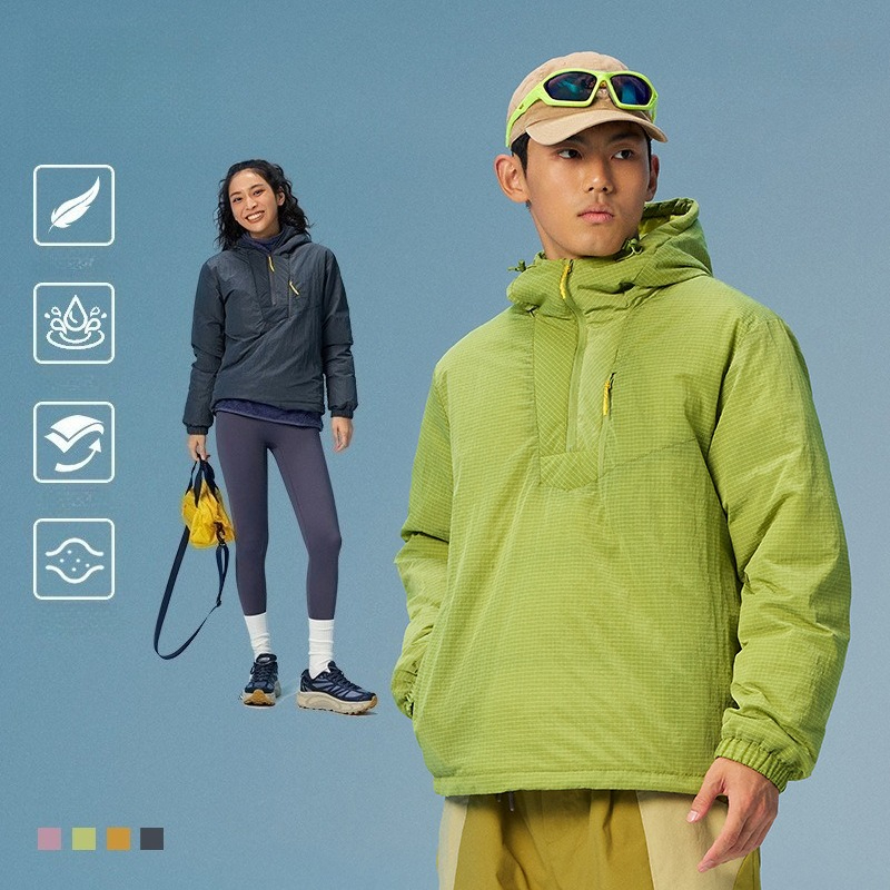 Winter Clothing Hiking - 남녀공용 90% 화이트 덕다운 풀오버 –