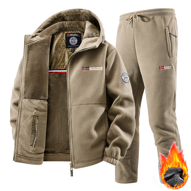 새로운 겨울 스포츠웨어 세트 남성 레트로 트레이닝 두꺼 - Winter Clothing Pk 리뷰 및 가격