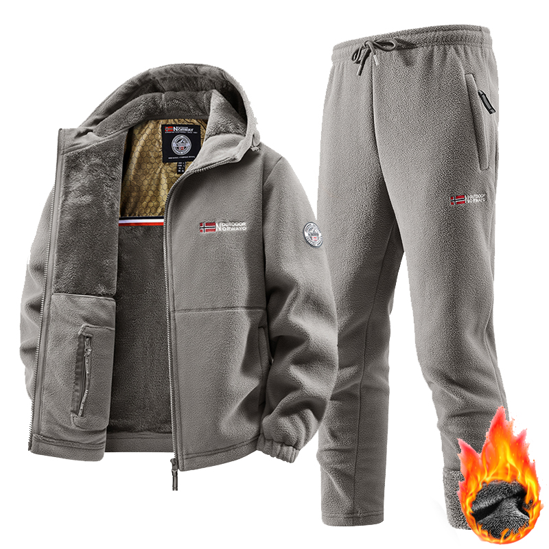 새로운 겨울 스포츠웨어 세트 남성 레트로 트레이닝 두꺼 - Winter Clothing Pk 리뷰 및 가격