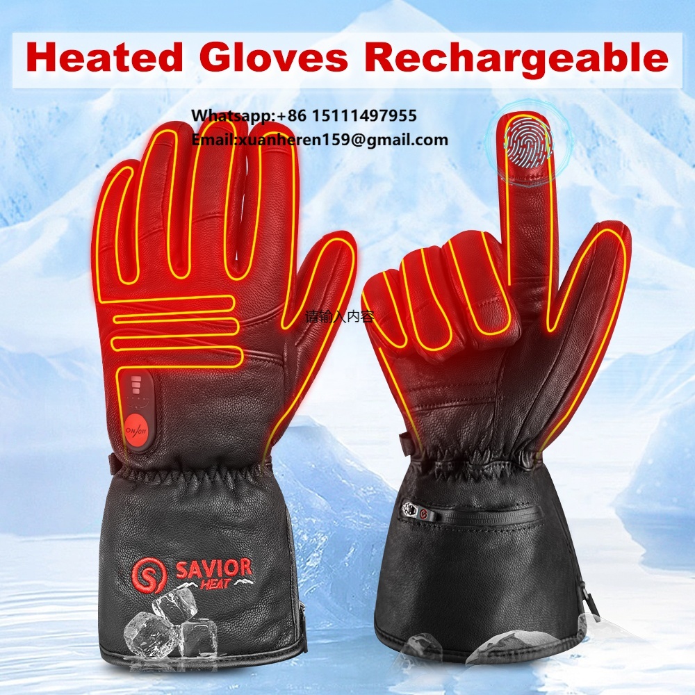 가열 가죽 장갑 남성 여성 겨울 방수 터치 스크린 열전 - Heated Gloves Electric 리뷰 및 가격