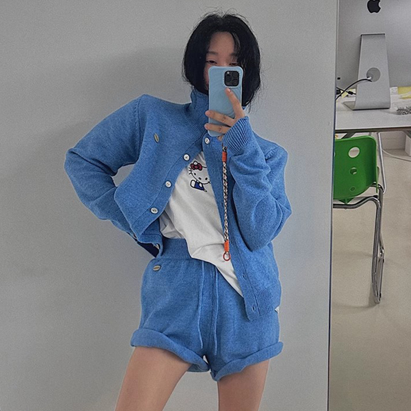 한국 시크 가을 레트로 레터 라벨 긴팔 스웨터 재킷+다 - Winter Clothing Pk 리뷰 및 가격