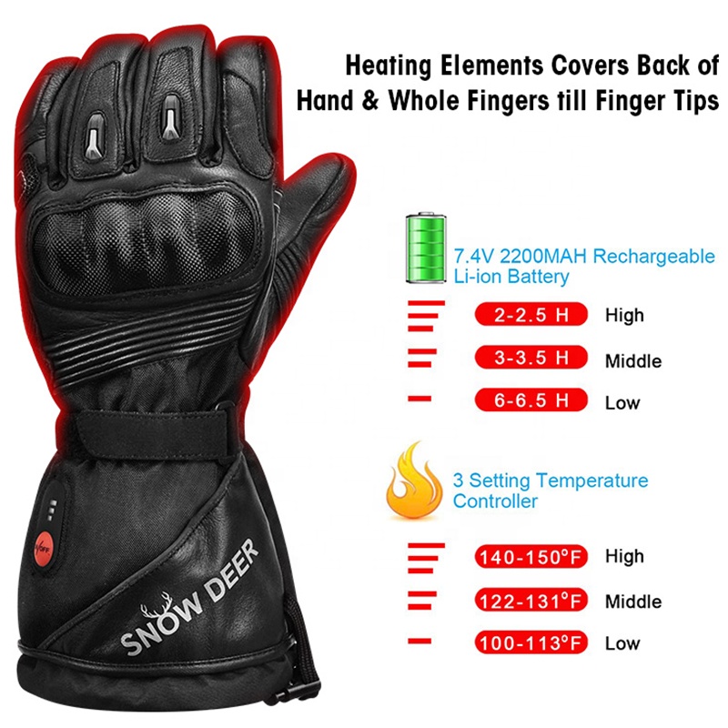 맞춤형 안전 기능이 적용된, 따뜻하고 터치스크린이 작동 - Heated Gloves Electric 리뷰 및 가격