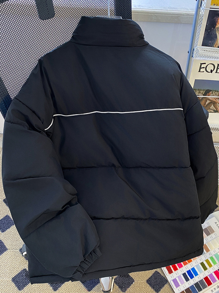 남성용 레트로 스탠드업 칼라 코튼 패딩 재킷, 두꺼운  - Winter Clothing Hong Kong 리뷰 및 가격
