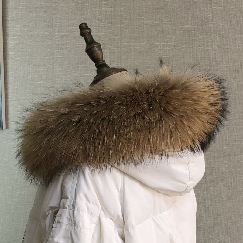 코트 파카 여성용 리얼 모피 칼라 자켓 용 겨울 천연  - Winter Clothing Pk 리뷰 및 가격