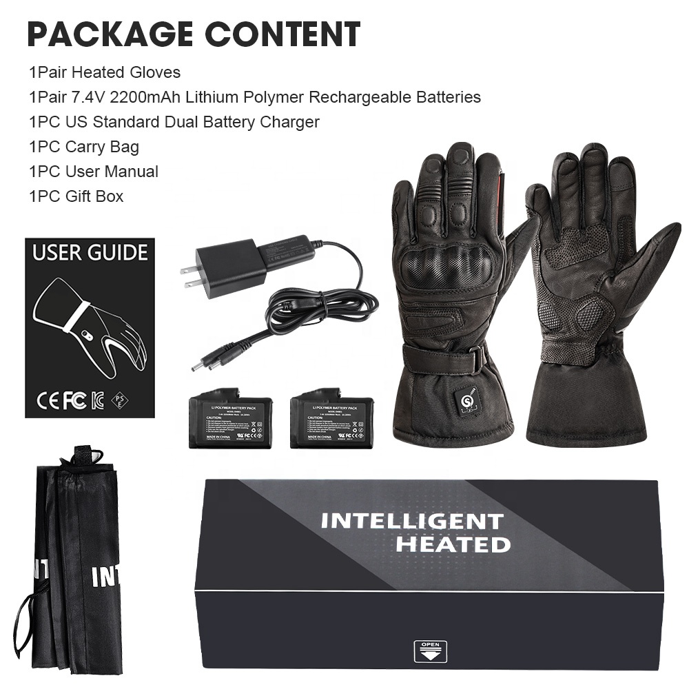 고품질 천연 가죽 소재의 전기 온열 기능이 있는 레이싱 - Heated Gloves Electric 리뷰 및 가격