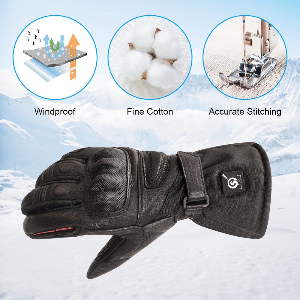 고품질 천연 가죽 소재의 전기 온열 기능이 있는 레이싱 - Heated Gloves Electric 리뷰 및 가격
