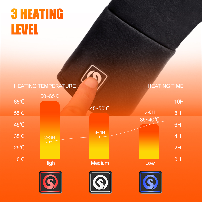 충전식 전기 라이너 가열 장갑 겨울 따뜻한 터치 스키  - Heated Gloves Electric 리뷰 및 가격